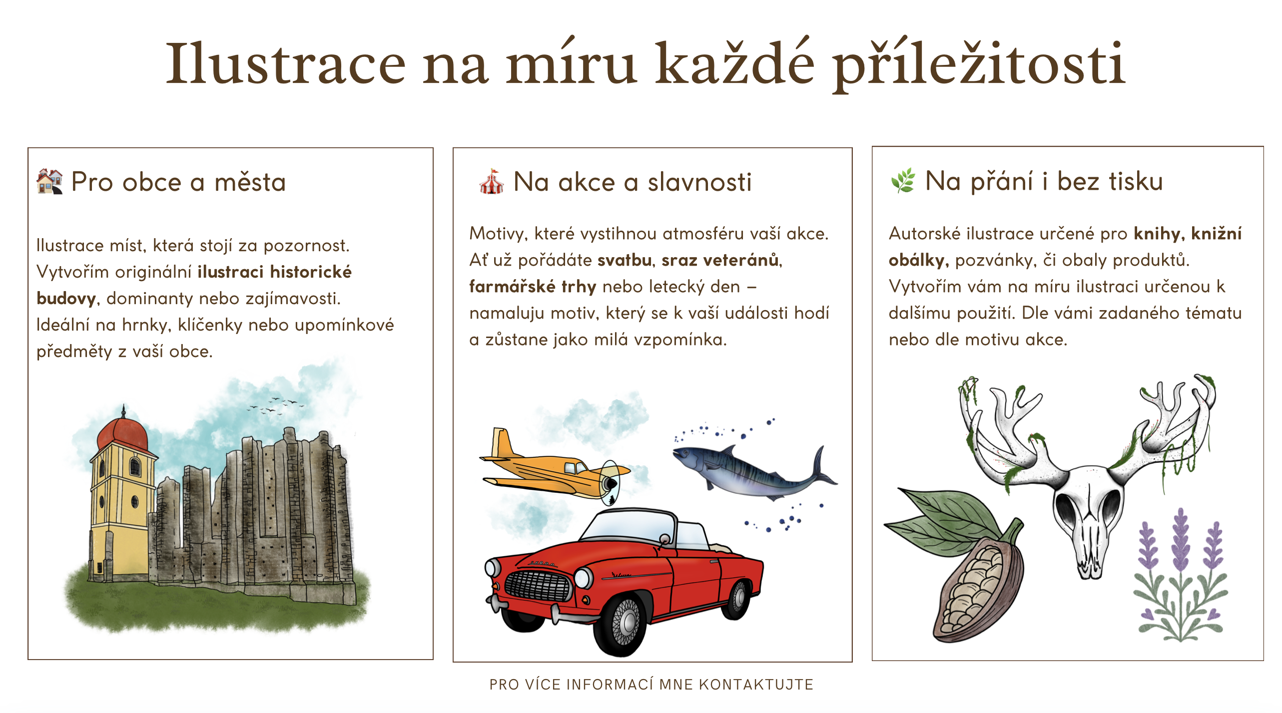 ilustrace na míru